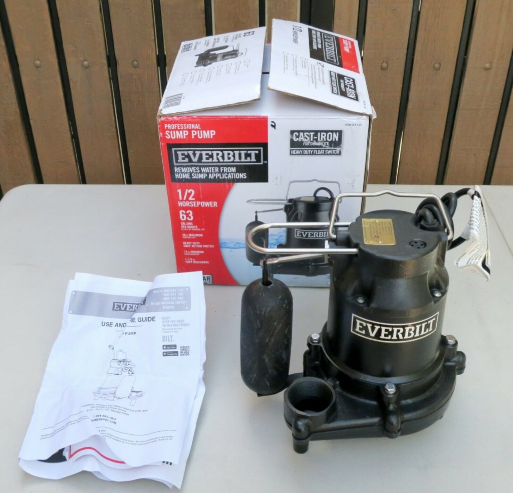 Everbilt Submersible Sump Pump 310 Hp Cast Iron Hds30 Psc